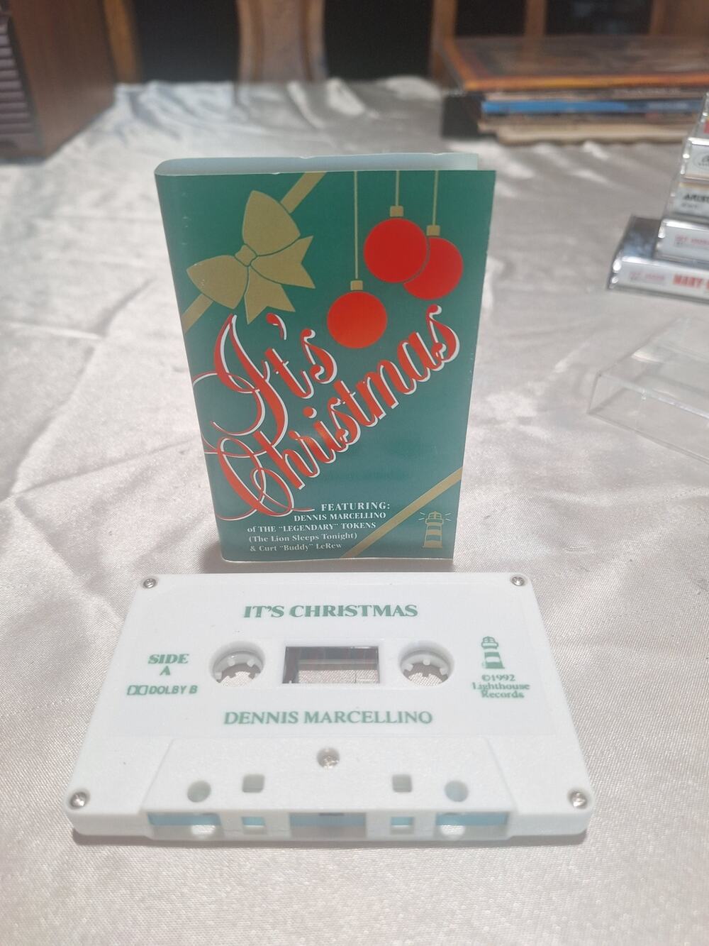 1992 Dennis Marcellino Its Christmas Curt LeRew Cassette Lighthouse Records Rare
